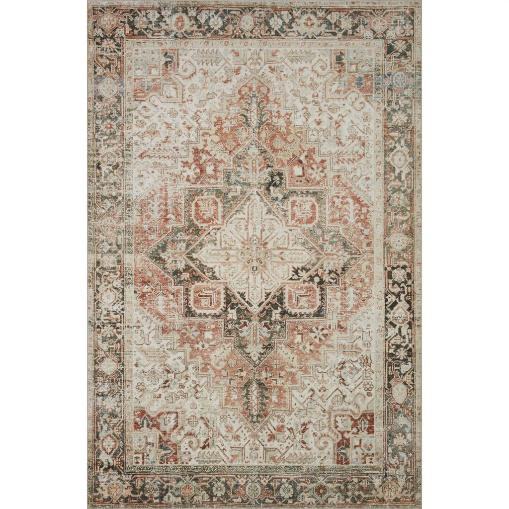 Lenna Rust / Charcoal Area Rug